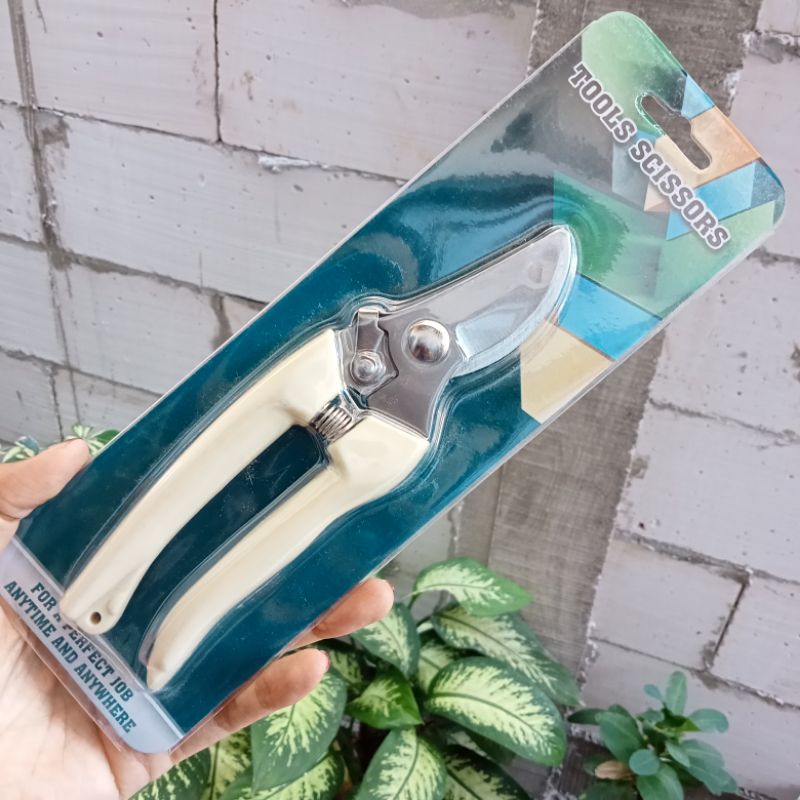 Gunting Dahan Bonsai Gunting Ranting Gunting Taman Walfront W238 Bahan SK5-Gtg bengkok putih