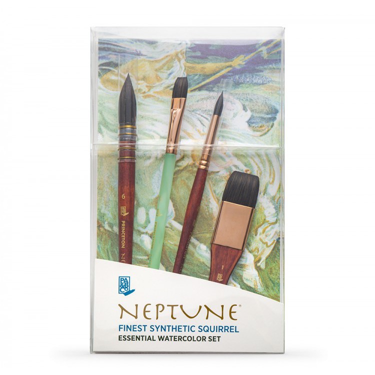 

Princeton Neptune Essential Watercolor Brush Box Set of 4