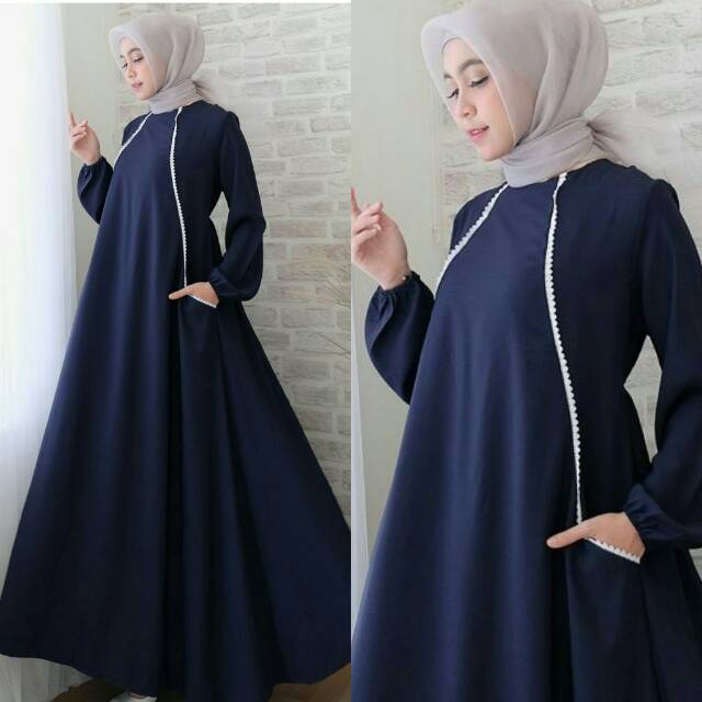 gamis Maxi dress carlen syarii [real pic]