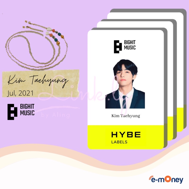 ID Card e-money mandiri BTS HYBE LABELS BIGHIT MUSIC