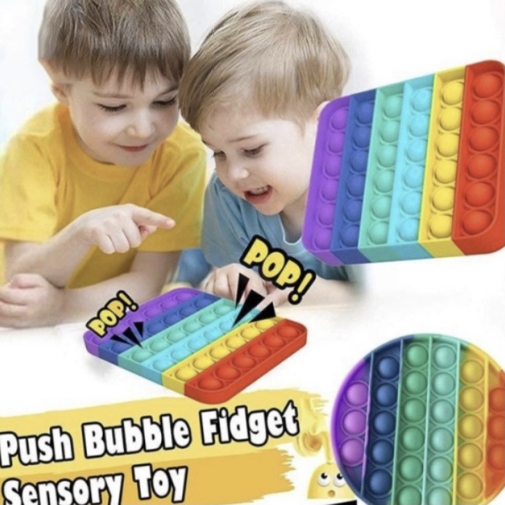 Fidget Pop It Toys Stress Relief Kid Fidget Push Toy