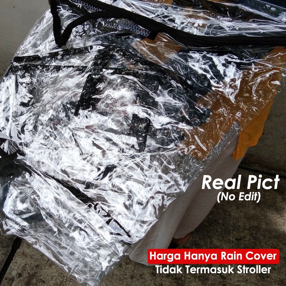 RAIN COVER Stroller Pelindung Hujan  Ritsleting / non Resleting - Tutup Stroller Anti Hujan , Debu / Corona AKACHAN