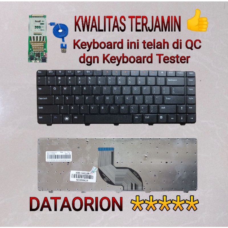 Keyboard De inspiro 14V 14R N4010 N4020 N4030 N5030 M5030 hitam