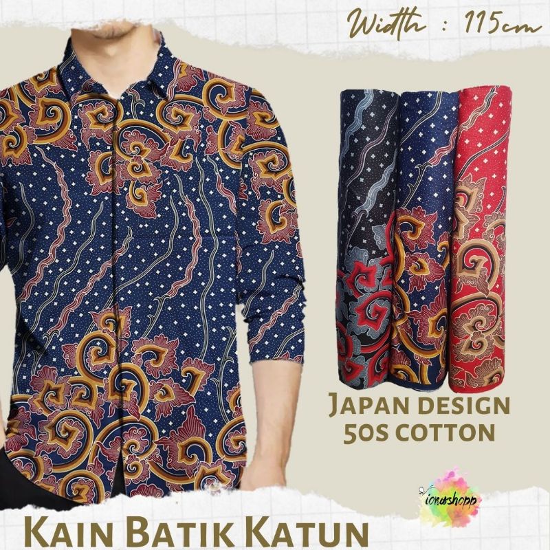 Kain Batik Katun Jepang Exclusive Katun QN 25332 Lebar 115cm