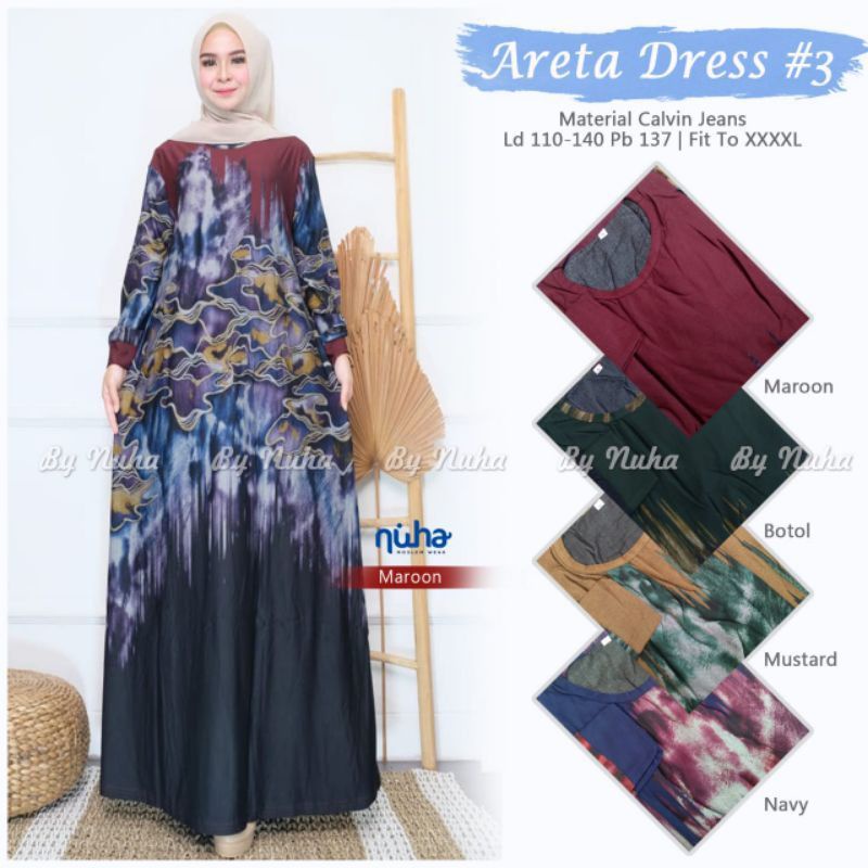 MOKILA Jumbo Maxy - Gamis Calvin Jeans Terbaru LD100-110 / R.21 - 023-5720 / R.24 - 022-6139