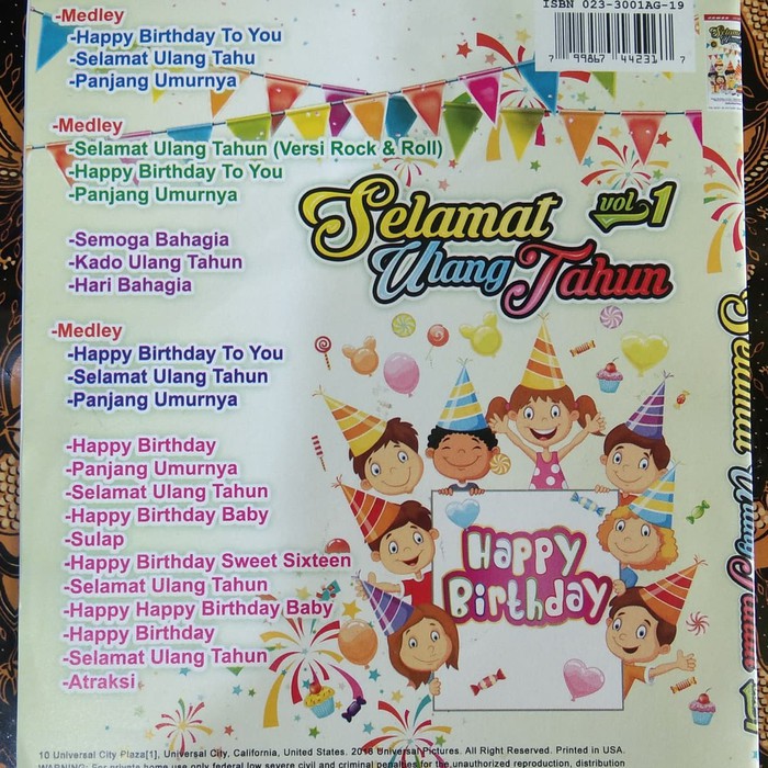 Terlaris Kaset Dvd Lagu Selamat Ulang Tahun Lagu Anak Anak Pesta Ulang Tahun Shopee Indonesia