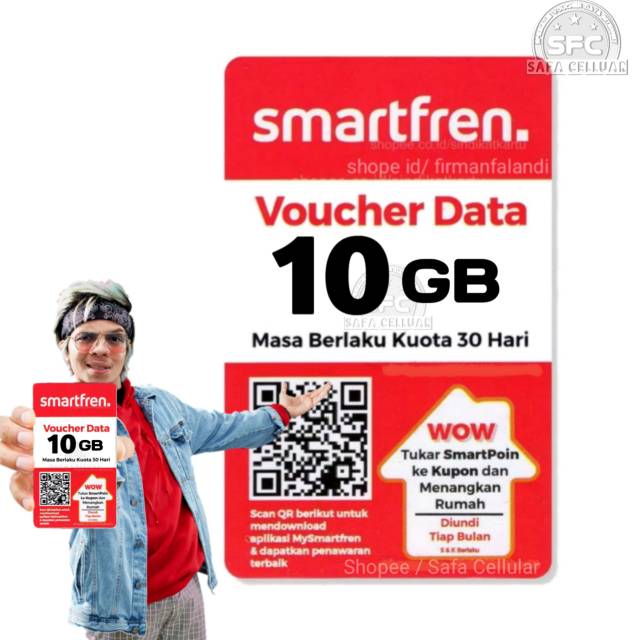 VOUCHER DATA SMARTFREN 10GB