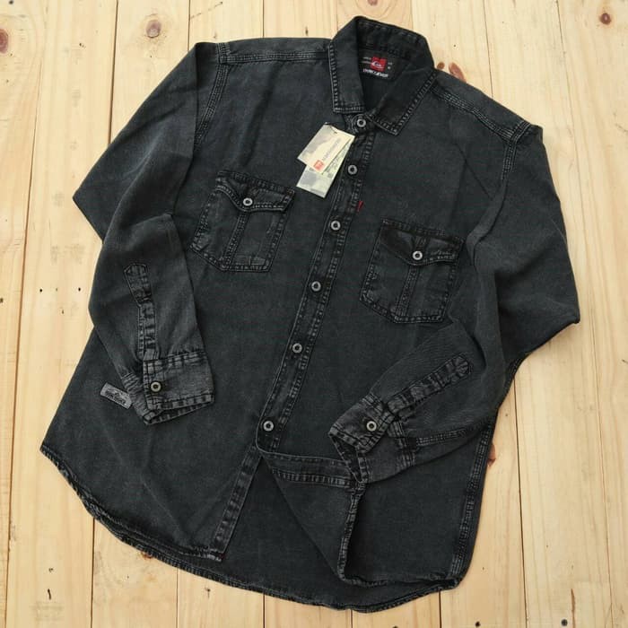 Baju Kemeja Levis Jeans Lengan Panjang Cowo Laki Pria Import Wa WI126  Jeans Premium