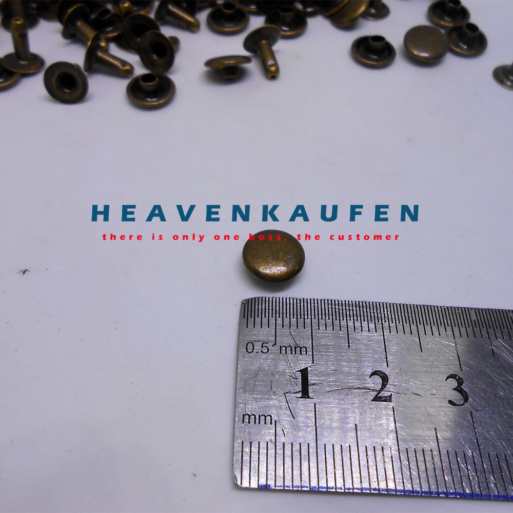 Paku Keling Rivet Centang ATG Bakar 9 mm Harga Per Pack isi 50 pasang