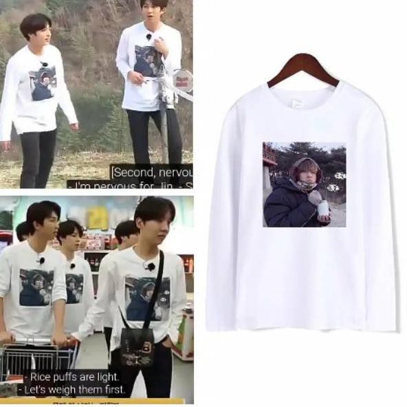 [PREMIUM PRODUCT] Kaos BTS RUNNING TAEHYUNG FOTO LENGAN PANJANG