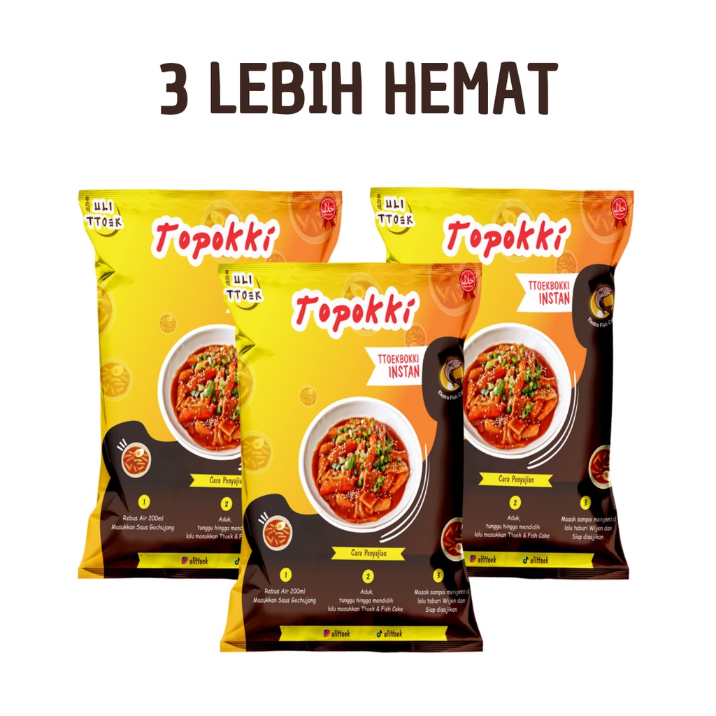 

ULI TOPOKKI - Paket Topokki Bundling 3 Pcs