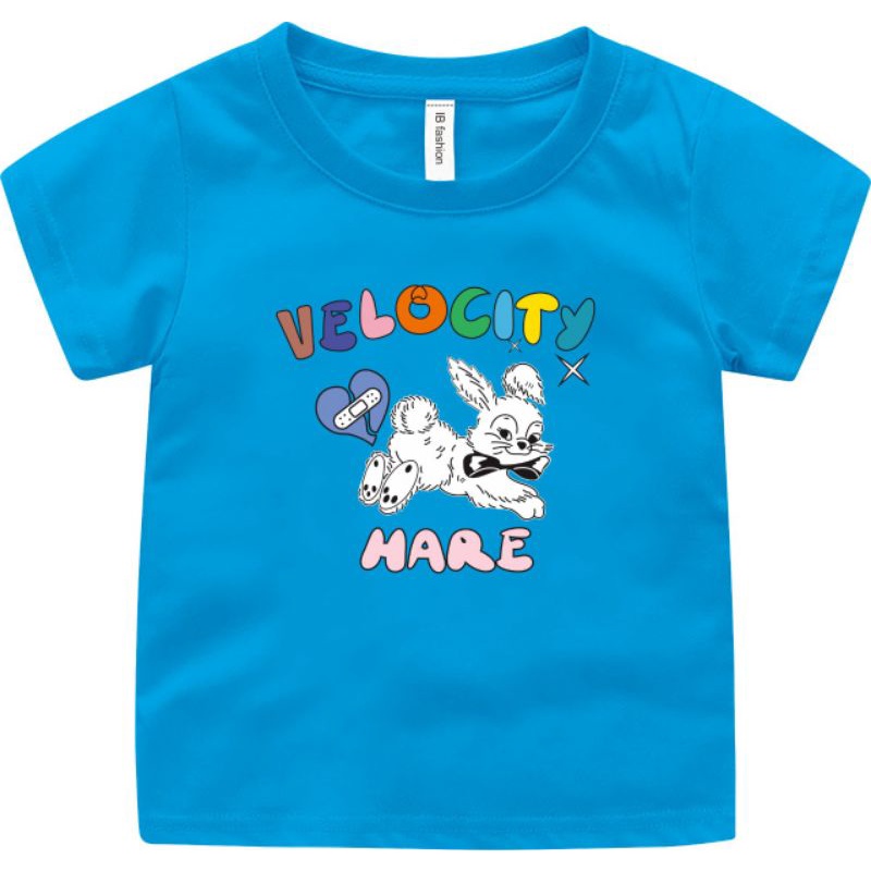 Kaos Anak Unisex Velo Kelinci T shirt Anak Laki Usia 2 Sampai 10 Tahun Atasan Anak Cewek