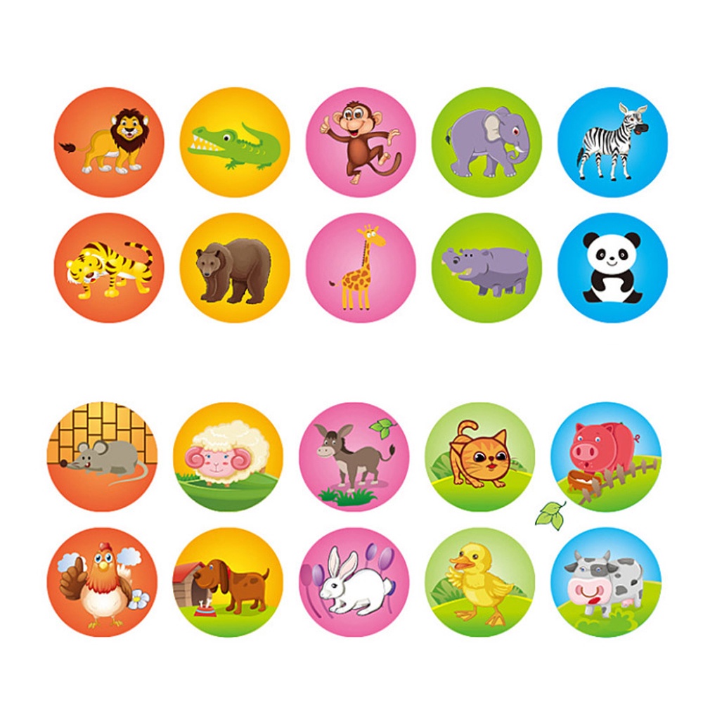 ELEGANT Stamper Toys Cartoon Stamp Multicolor Rubber Stamps Kids Stamp Scrapbooking Scrapbook Cute Children Toy Reward Toy Panda Dinosaur Stamps