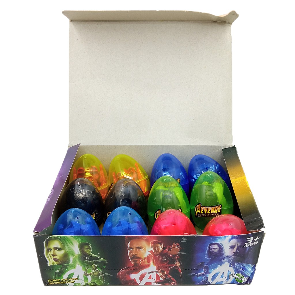 Surprise Egg Avengers Mainan Telur Deform Berubah Bentuk