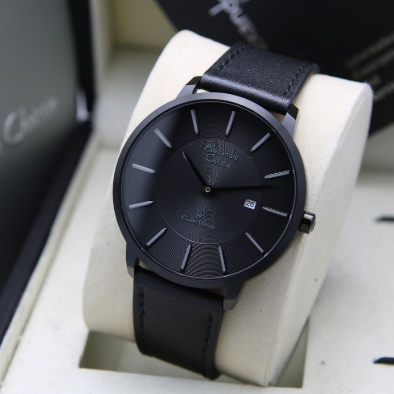 JAM TANGAN ALEXANDRE CRISTIE AC 8653 PRIA FULL BLACK