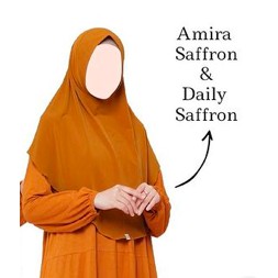 NEW DAILY & DAILY WAVE KHIMAR Atelier Angelina Original TERBARU Maret-April 2022-DK HP Saffron M