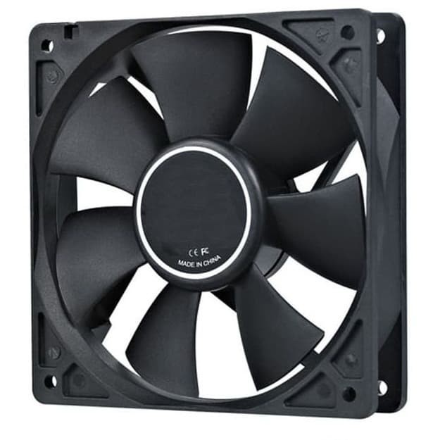 FAN CASING 12CM HITAM, FAN CPU 12CM HITAM STANDART, FAN CASE 12 CM HITAM