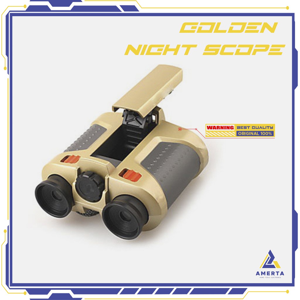 Night Scope 4 x 30mm Binoculars with Pop-Up Light / Teropong