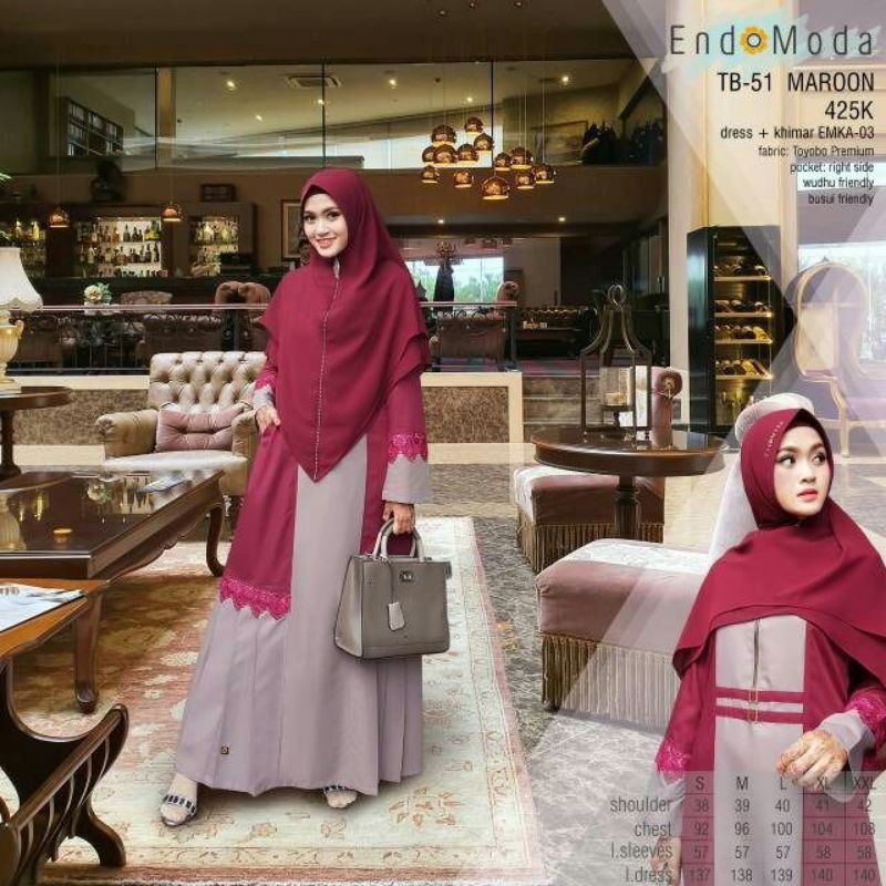 Gamis Pesta Endomoda TB 51 Toyobo