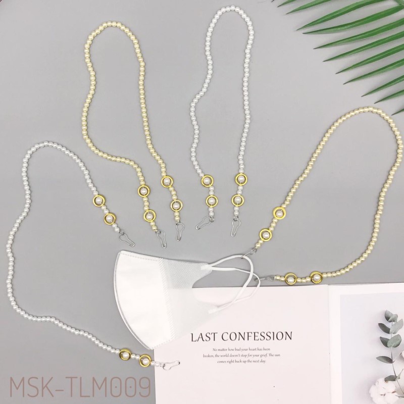 Tali Masker Model Gantungan Kalung Mutiara Premium IMPORT Tali Pengait Konektor Strap Mask COD