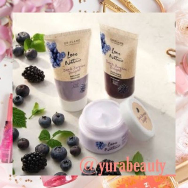 0Love nature Dark Berries Delight Face Mask / Face Scrub / Face Cream