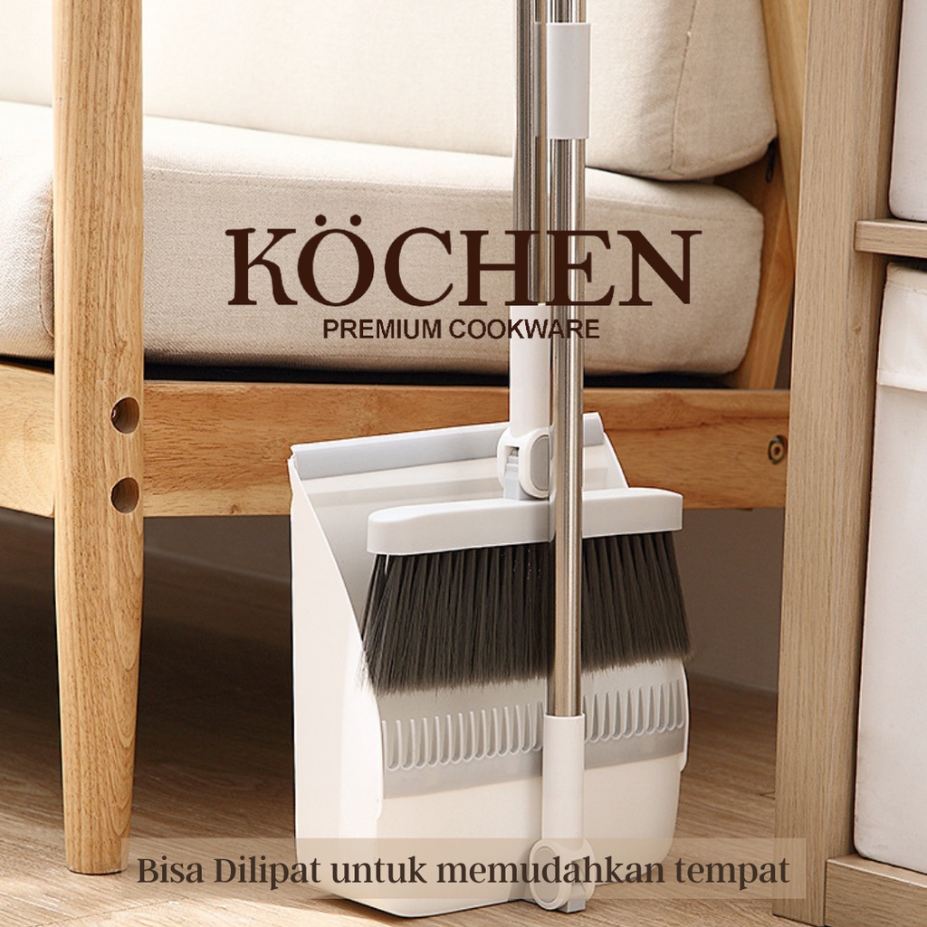 Peralatan Rumah Broom One Set Sapu Dan Pengki Alat Pembersih Ruangan 2in1 Terlaris By Mykochen.ina