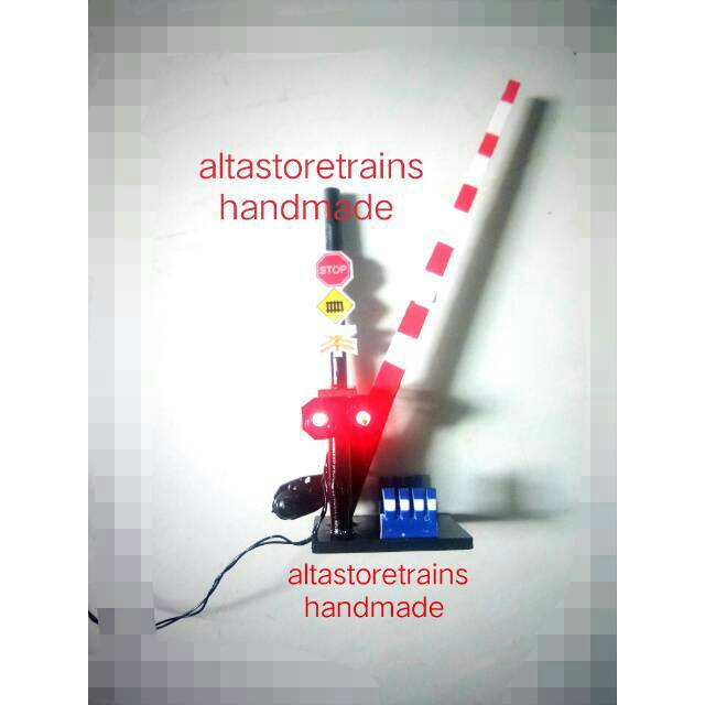 Miniatur palang pintu Kereta api pjl