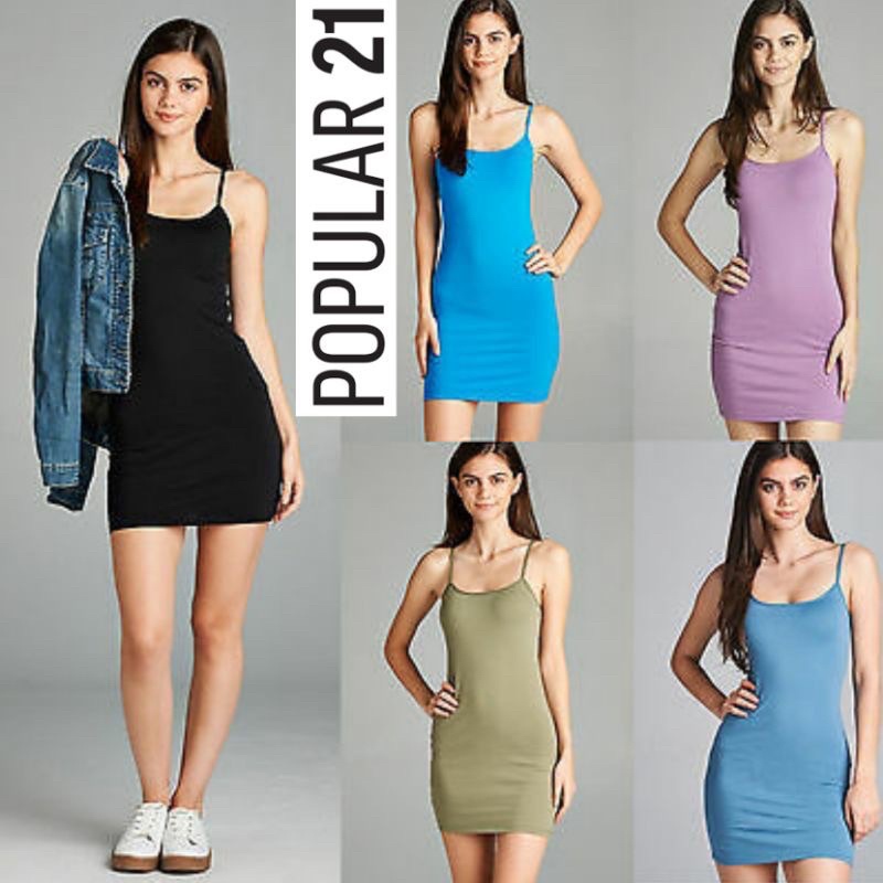 TANK TOP DRESS WANITA BRANDED/TANK TOP DRESS WANITA MURAH POPULAR21