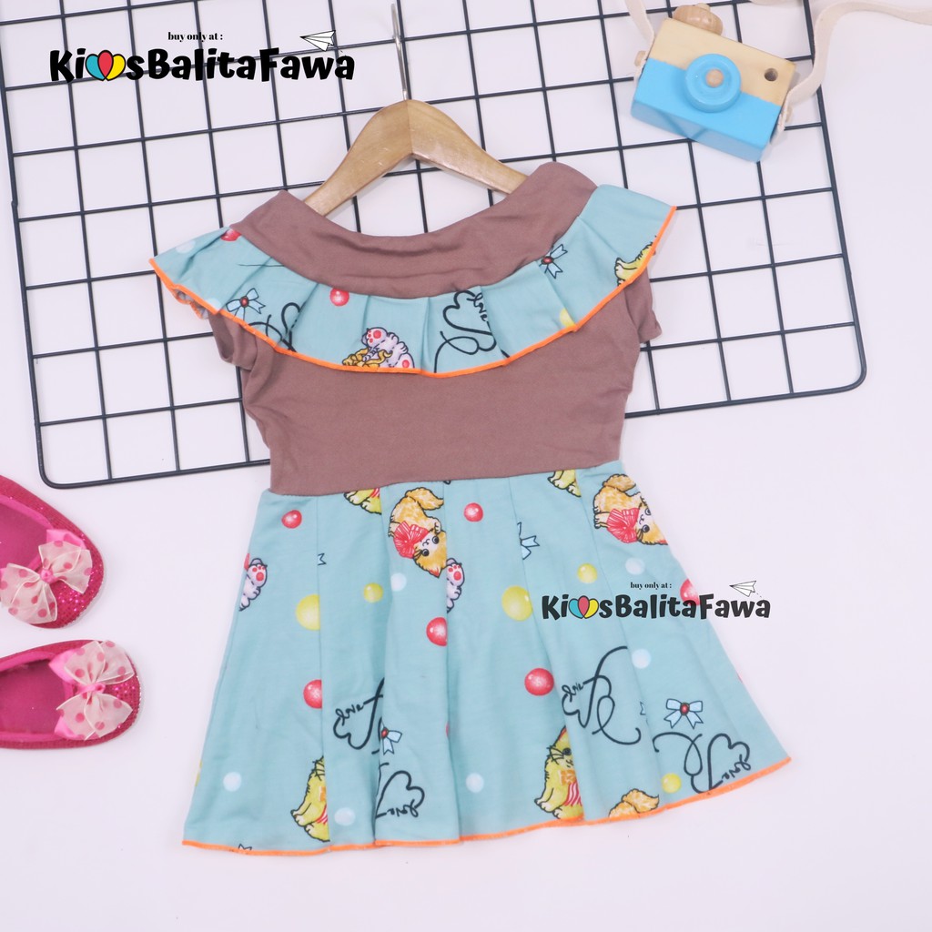 Dress Mayora uk Bayi - 3 Tahun / Dres Yukensi Baby Atasan Baju Balita Anak Perempuan Harian Gaun