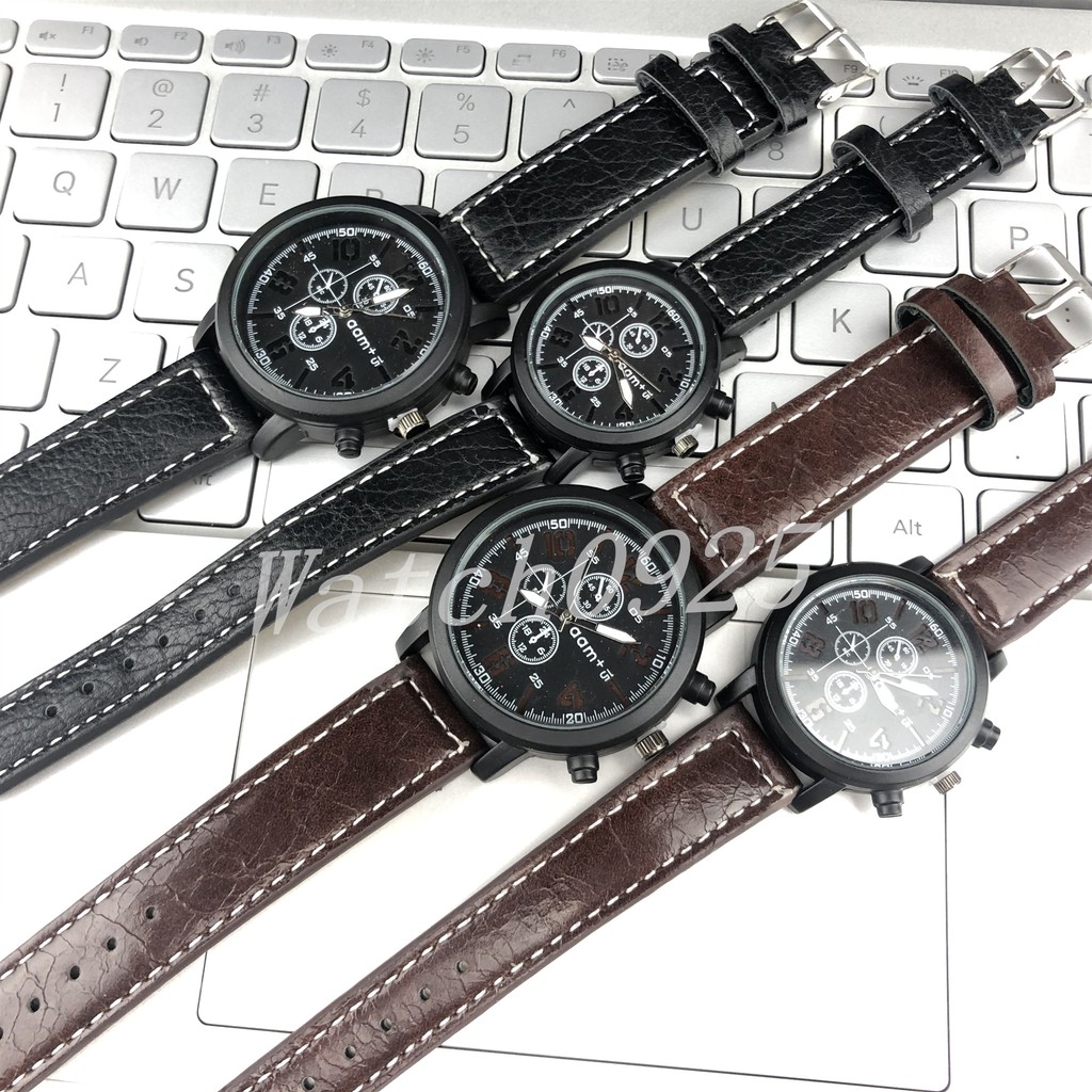 Jam Tangan Kulit vios murah import grosir premium arloji pria  tanggal men watch jam tangan pria