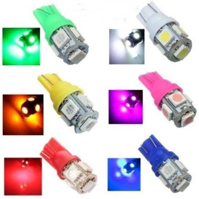 LAMPU SEN COLOK LED JAGUNG 5 MATA T10