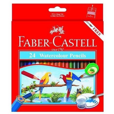 

terbatas FABER CASTELL 24 Watercolor Pencils Berkualitas