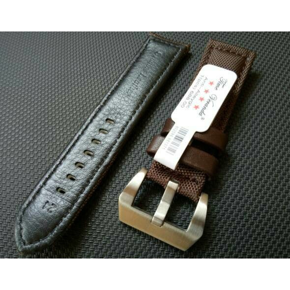 Tali Jam Tangan Strap Arloji Kulit Kanvas Canvas Bucle Putih Sport