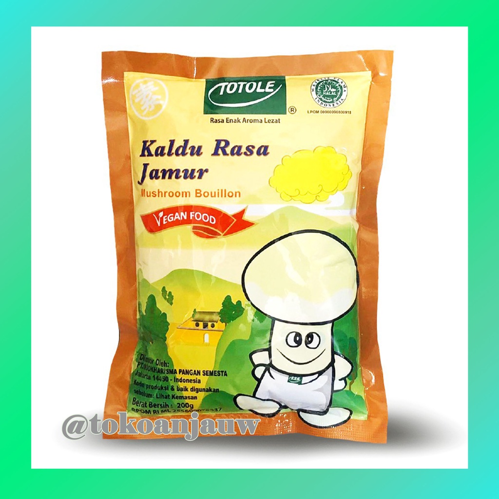 

TOTOLE 80/200gr Kaldu Rasa Jamur / Mushroom Powder / Vegan Food / Penyedap Makanan