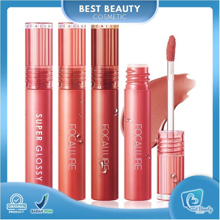 ★ BB ★ FOCALLURE Super Glossy Tint - Jelly-Clear Dewy Lip Tint - Lip Gloss - FA208 - FA 208