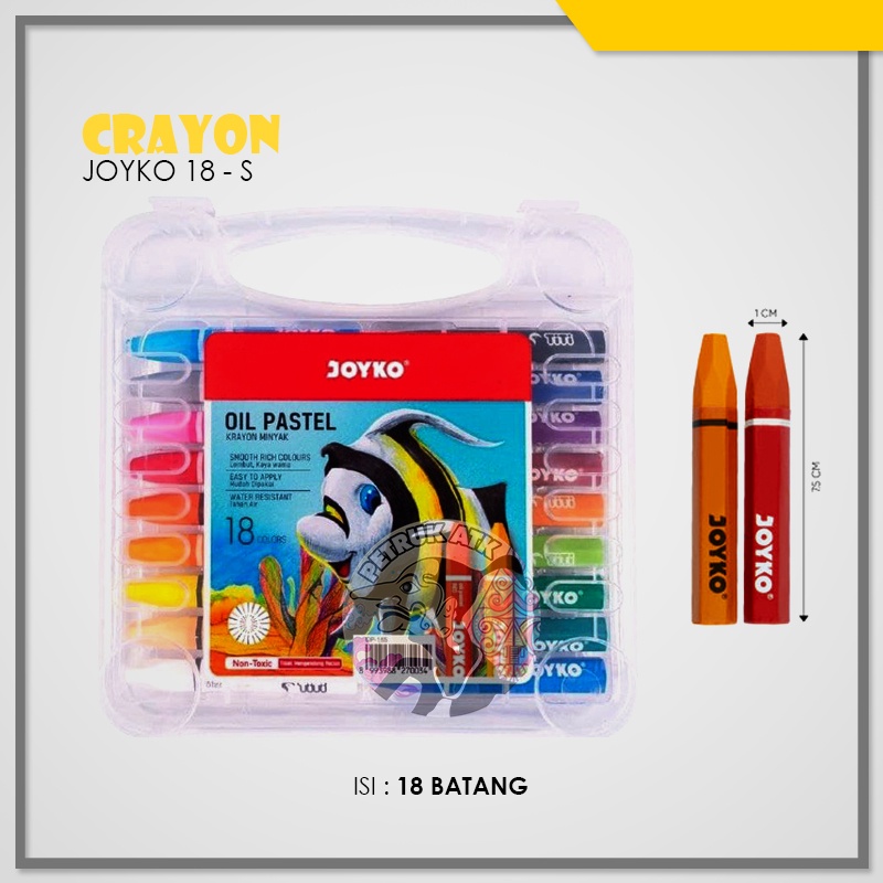 

[SET] CRAYON JOYKO 18 WARNA OIL PASTEL*