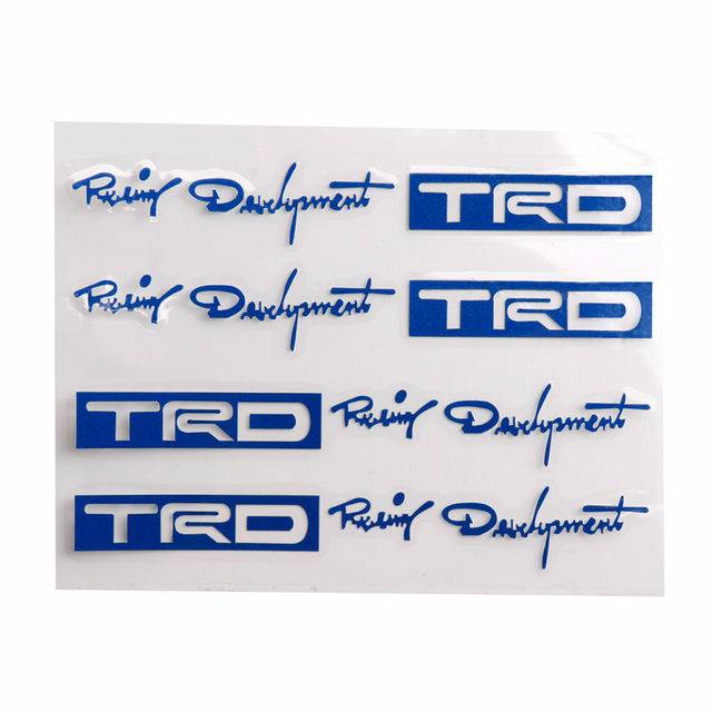 RACING DEVELOPMENT TRD STICKER CUTTING PEGANGAN PINTU MOBIL