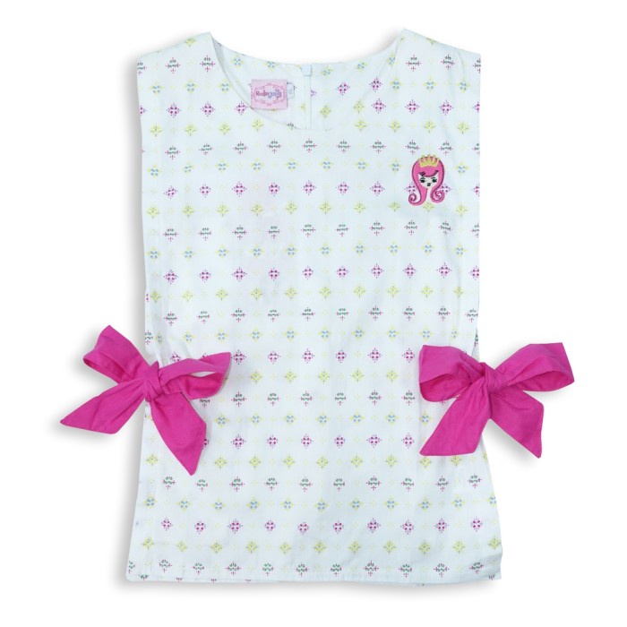 RJG - Blouse Anak Perempuan - ETHNIC CHIC BEST FRIEND CLUB - 6, Putih/ White