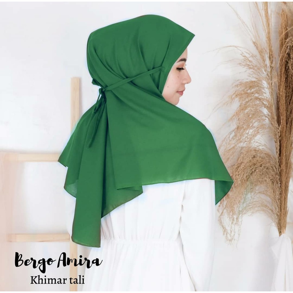 Hijab Instan Jilbab Bergo Maryam Bahan Wolfis Size XL Jumbo Premium Quality Gratis Ongkir Bisa COD-6