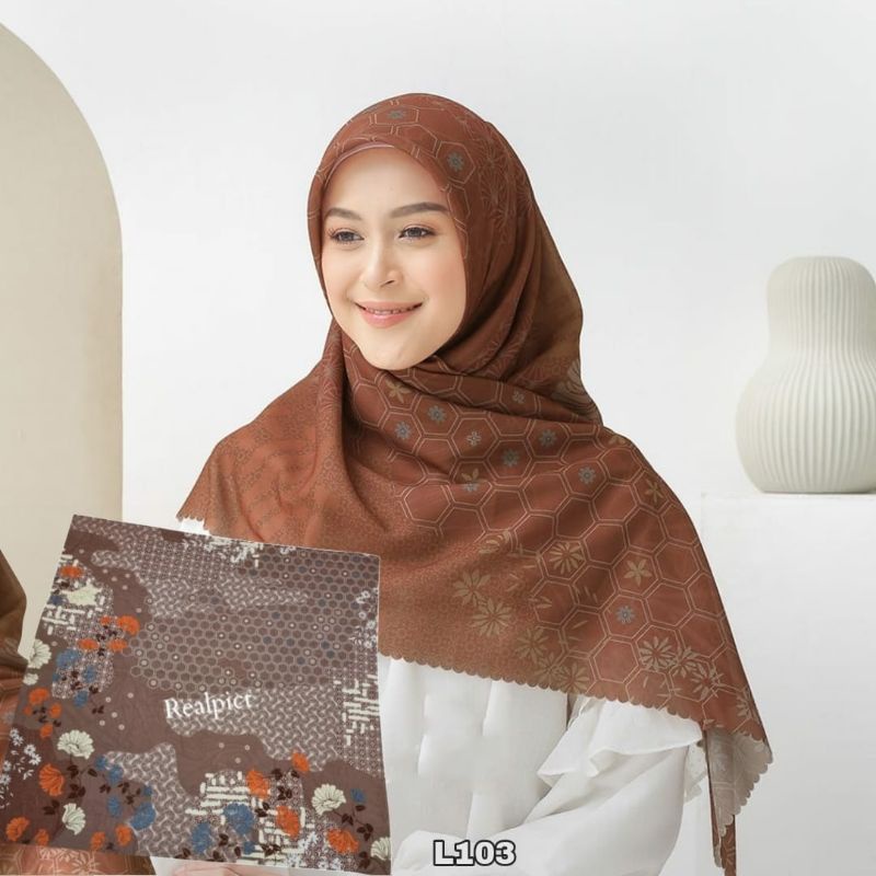 HIJAB SEGI EMPAT MOTIF VOAL KERUDUNG MOTIF/KERUDUNG SEGI EMPAT/KERUDUNG MODEL TERBARU/HIJAB SEGI EMP