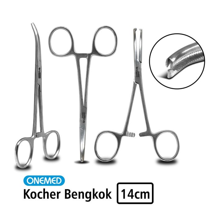 Kocher Bengkok Stainless Steel Onemed 14 Cm OJ