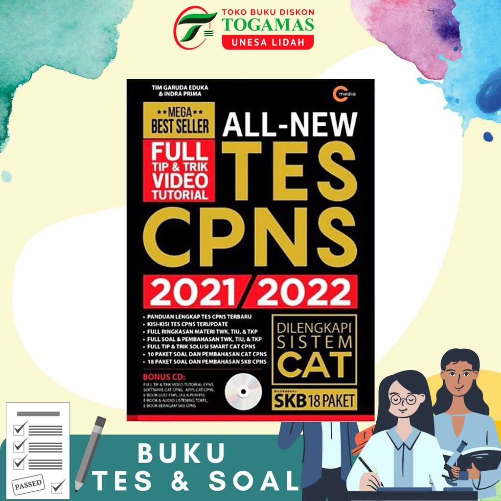 MEGA BEST SELLER!! ALL NEW TES CPNS 2021 2022 DILENGKAPI SISTEM CAT