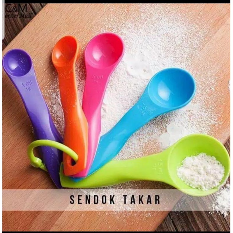 SENDOK TAKAR / MEASURING SPOON / SENDOK TAKAR SET ISI 5 PCS