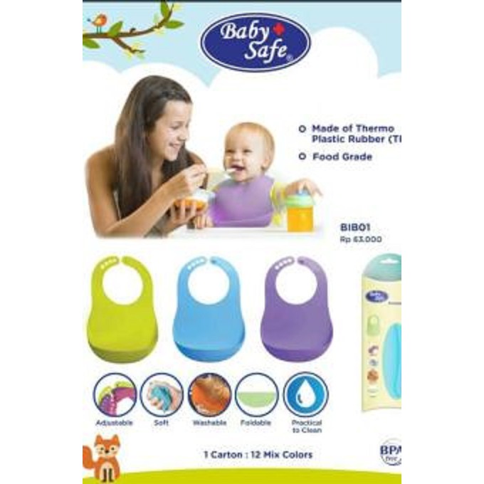 Baby Safe Foldable Bib 01 / celemek bayi / tatakan liur