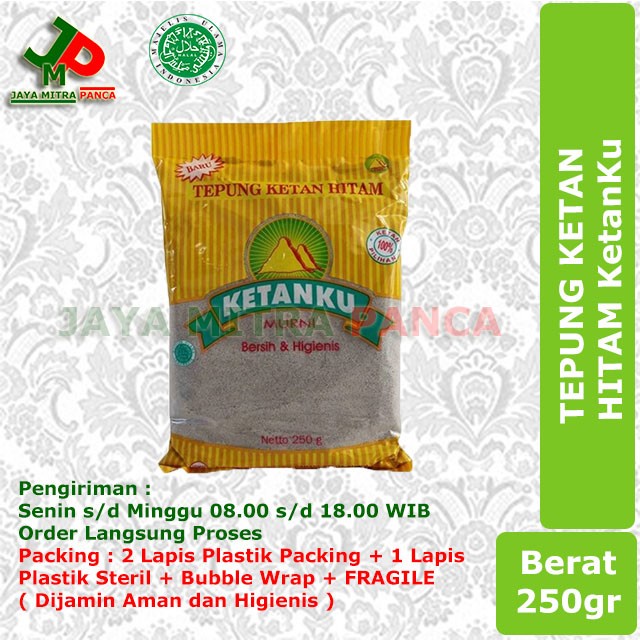 

Ketan-Beras-Tepung- Tepung Ketan Hitam Ketanku 250Gr Murah High Quality* -Tepung-Beras-Ketan.