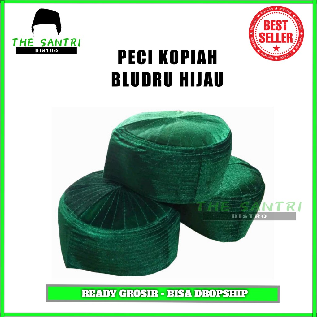 Peci Kopyah Bludru Hijau Habib Umar Al Muthohar Baru