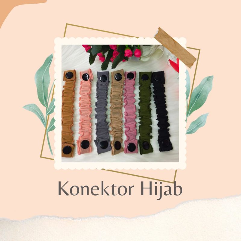 KONEKTOR MASKER HIJAB PENGAIT MASKER KANCING JEPRET