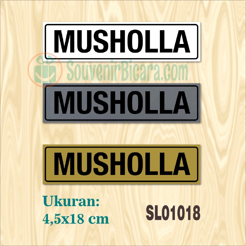 

Sign Label Penunjuk - MUSHOLLA - SL010018