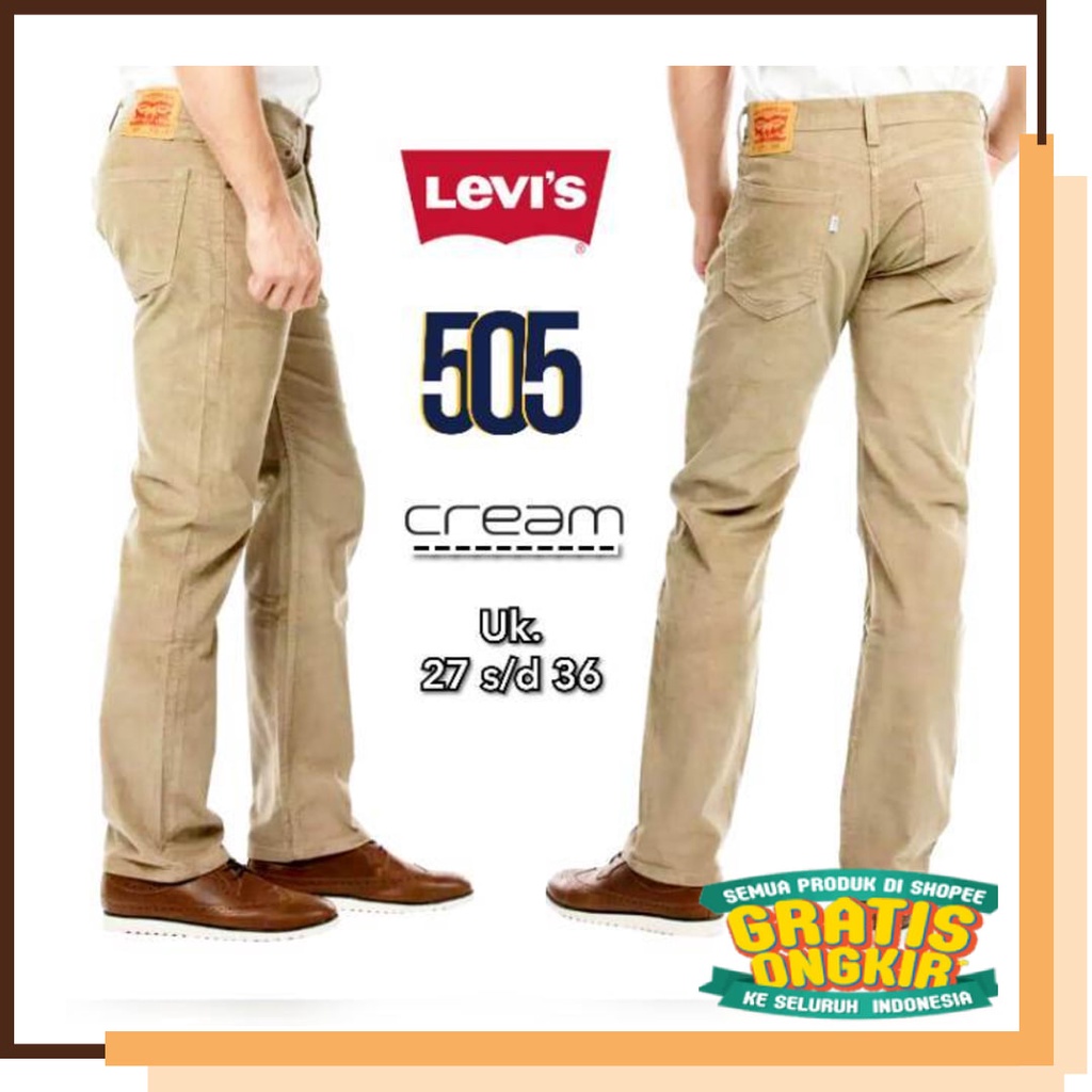 Casual Formal Kerja Santai Putih Hitam Biru Murah / Celana Jeans Pria ~ Celana Jeans Standar Pria