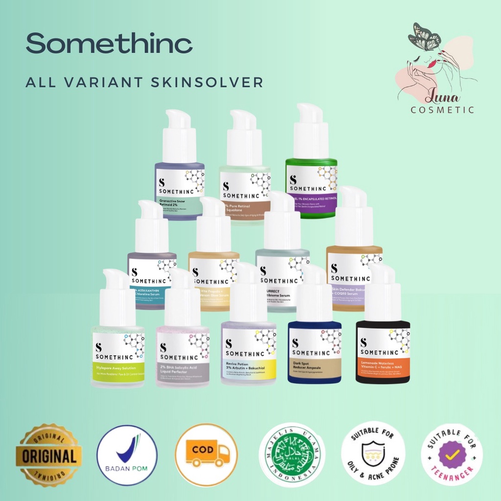 SOMETHINC Serum Revive Potion 3% Arbutin Skin Solver Skin Defender Bakuchiol Hylapore Away Solution Granactive SnoW R-2% Level1% Encapsulated 3% Astaxanthin+Chlo 60% Vita propolis+Bee 2% BHA Salicyclic Acid Dark Spot Reducer Ampoule